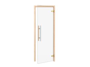 Drzwi do sauny THERMO OSIKA 8x20 Thermory Premium bezbarwne brąz grafit